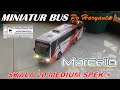 Miniatur bus Po Haryanto Marcello skala 20 medium spek+