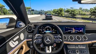 Mercedes AMG E63 S - Euro Truck Simulator 2 [Steering Wheel Gameplay]