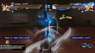 Epic Flying Raijin Finisher Minato awakening Gameplay |Storm Connections