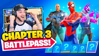 Fortnite CHAPTER 3 Battlepass SPIDERMAN! (100% Unlocked New)