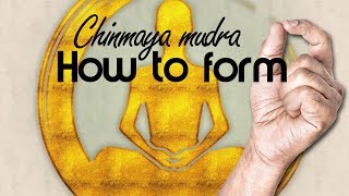 YOGA MUDRA Gesture - How to form Chinmaya Mudra 🕉️ #28/59