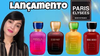 PERFUMES LANÇAMENTO PARIS ELYSEES, INDALA, SWEET MAMBO, ROUGE ABSOLU, BLOODY MARY