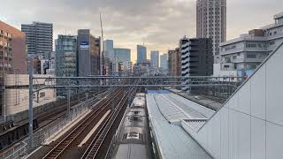 【タイムラプス】総武線秋葉原駅ホームから神田方面(東北新幹線、上野東京ライン、京浜東北線、山手線)を撮影