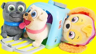 Puppy Dog Pals Crate Toys with Disney Junior Bingo, Rolly, and Keia | Frozen 2