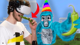 If I Get Tagged, I Eat a Spicy Pepper in Gorilla Tag VR (Oculus Quest 2)