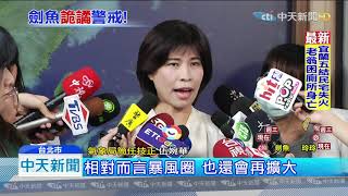 20190903中天新聞　雙颱共舞！　劍魚颱風生成　玲玲北上全台防大雨