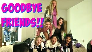 GOODBYES AT OUR SLEEPOVER!! MOVING VLOG DAY 3!!