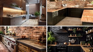 BRICK WALL IDEAS FOR KITCHEN - BRICK WALL INTERIOR DESIGN IDEAS 2025 - DECOR IDEAS FOR KITCHEN 2025