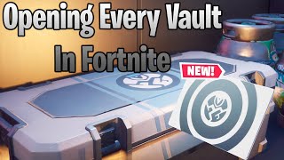 Opening Every Vault In Season 2 Chapter | Fortnite Battle Royale