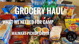 Grocery Haul || Walmart Pickup | Camp Order | 10kidsandagarage