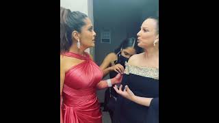 Salma Hayek (BLISS) | I got stuck on Fran Drescher's dress, right before I had to present an award