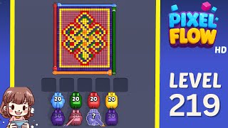 Pixel Flow Level 219 Solution Walkthrough