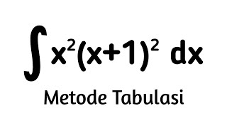 Penyelesaian integral metode tabulasi #0016