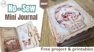 Free Printables Beginners Project - Friendly No-Sew Junk Journal - Full Tutorial
