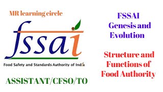 Genesis and Evolution of FSSA| Structure and Functions of Food Authority