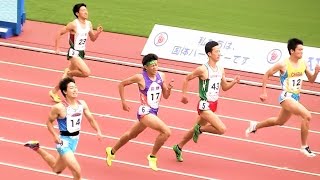 2015和歌山国体陸上 少年男子Ａ400ｍ準決勝2組 20151005