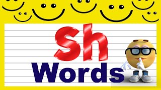 Digraph sh words |sh word list with pictures and blending of sh words