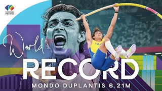 WORLD RECORD - Mondo Duplantis clears 6.21m | World Athletics Championships Oreg