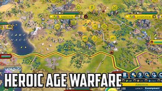 Preparing for another war with Rome using my Heroic Age - Civ 6 Overexplained Ep 6