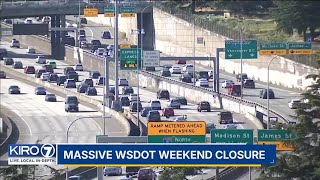 Multiple highway closures scheduled in western Washington this weekend