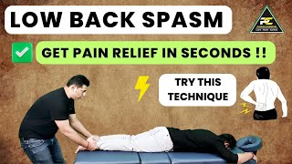 LOW BACK PAIN  RELIEF WITH THIS SIMPLE TECHNIQUE : LUMBAR SPINE TRACTION TECHNIQUE.