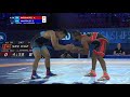 United World Wrestling Championship 2021 : Qualifying Round FS 70 kg A. KARUNA PELI vs E. AKMATALIEV