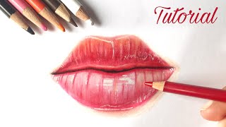 How To Draw Lips  | Colored Pencil Tutorial