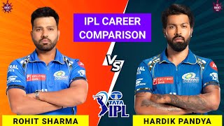 Rohit Sharma vs Hardik Pandya - IPL Career Comparison | Stats, Records \u0026 Analysis | Hardik vs Rohit