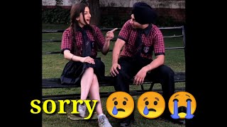 Muskan Dhaliwal tiktok video || muskan dhaliwal & Roopam Dhillon  || sorry BTS #shorts