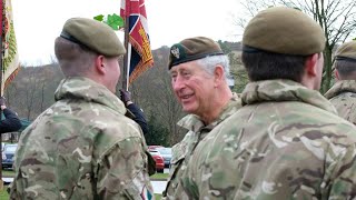 The Prince of Wales arrives at the Mercian Regiment