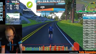 Live Tofu! Kamikaze FAIL… 1st to 16th! Zwift WTRL ZRL America West B1 KRT Big Timbers 12/17/2024