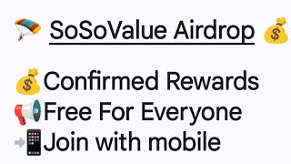 SoSoValue Airdrop Claim | Season 2 Live Confirmed Reward| Free for everyone @SGRCrypto #crypto