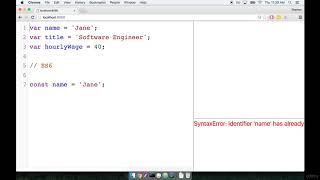 023 Variable Declarations with Const and Let