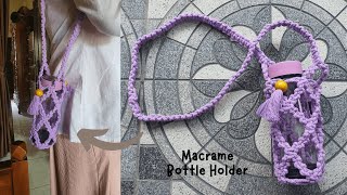 DIY MACRAME BOTTLE HOLDER | NANS MACRAME