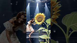 The fusion of beauty and sunflower on AGT #ai#magic #shortvideo