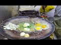 Roadside Biggest Egg Dish Ever | Cheese Egg Green Garden | Egg Street Food | Indian Street Food