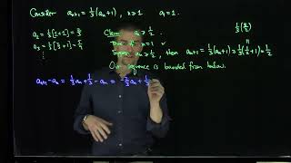 Using the Monotone Convergence Theorem to Prove a Recursive Sequence Converges: Example 1
