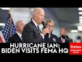 JUST IN: President Biden Visits FEMA To Discuss Response To Hurricane Ian