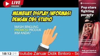 Display Informasi Display Kiosk Gratis dengan OBS Studio - Display Informasi Sekolah RS Kantor