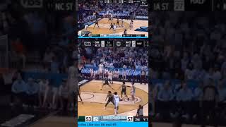 Armando bacot and pick and roll for RJ Davis 3 #basketball #collegebasketball  #marchmadness