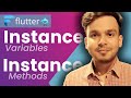 Instance Variables & Instance Methods in Dart | Dart Programming for Flutter | #44 | Hindi
