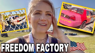 Spray Painting Cars, Limo Racing + CARNAGE at Freedom Factory!