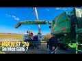 John Deere S780 combine Vs. Power Pole