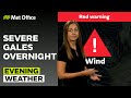 06/12/2024 - Storm Darragh causing disruption -  Evening Weather Forecast UK – Met Office Weather