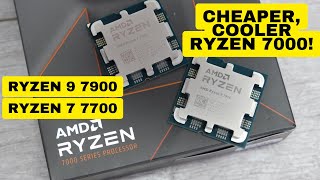 AMD Ryzen 9 7900 and Ryzen 7 7700 review: CHEAPER, COOLER,  BETTER?