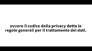 Normativa sulla privacy