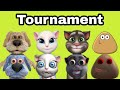 Talking Pets Tournament | Talking Tom Juan Angela Maria Talking Ben Pablo Peu Pou