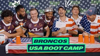 "No Chance, Put That Back!" | Brisbane Broncos | NRL Las Vegas | Kayo Sports