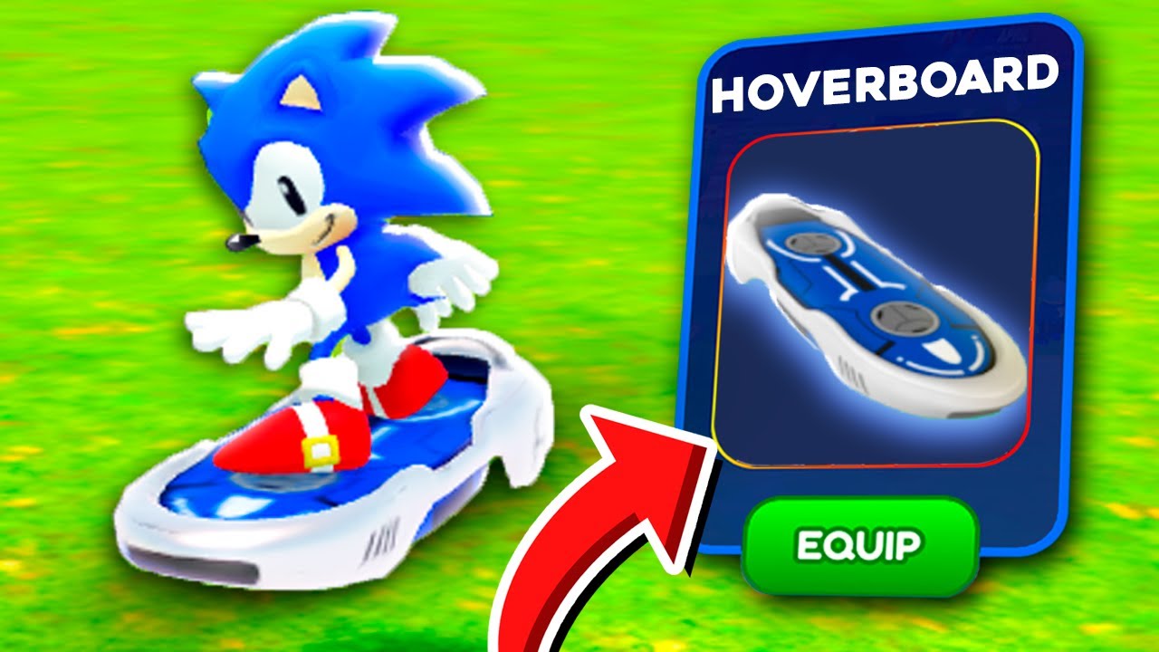 PEGUEI O HOVERBOARD Do SONIC SPEED SIMULATOR - YouTube