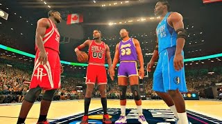 NBA 2K16: The Oldest Dunk Contest Of All Time! Kareem, Dikembe, Parish, Willis! #PS4